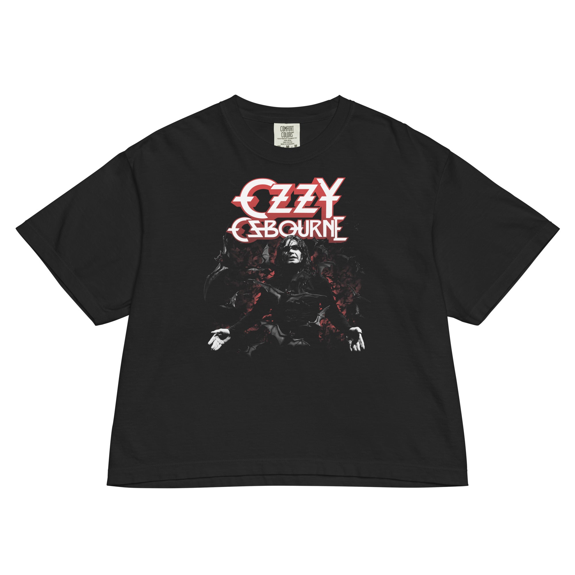 Ozzy Osbourne Prince of Darkness Mineral Wash Womens Crop Top