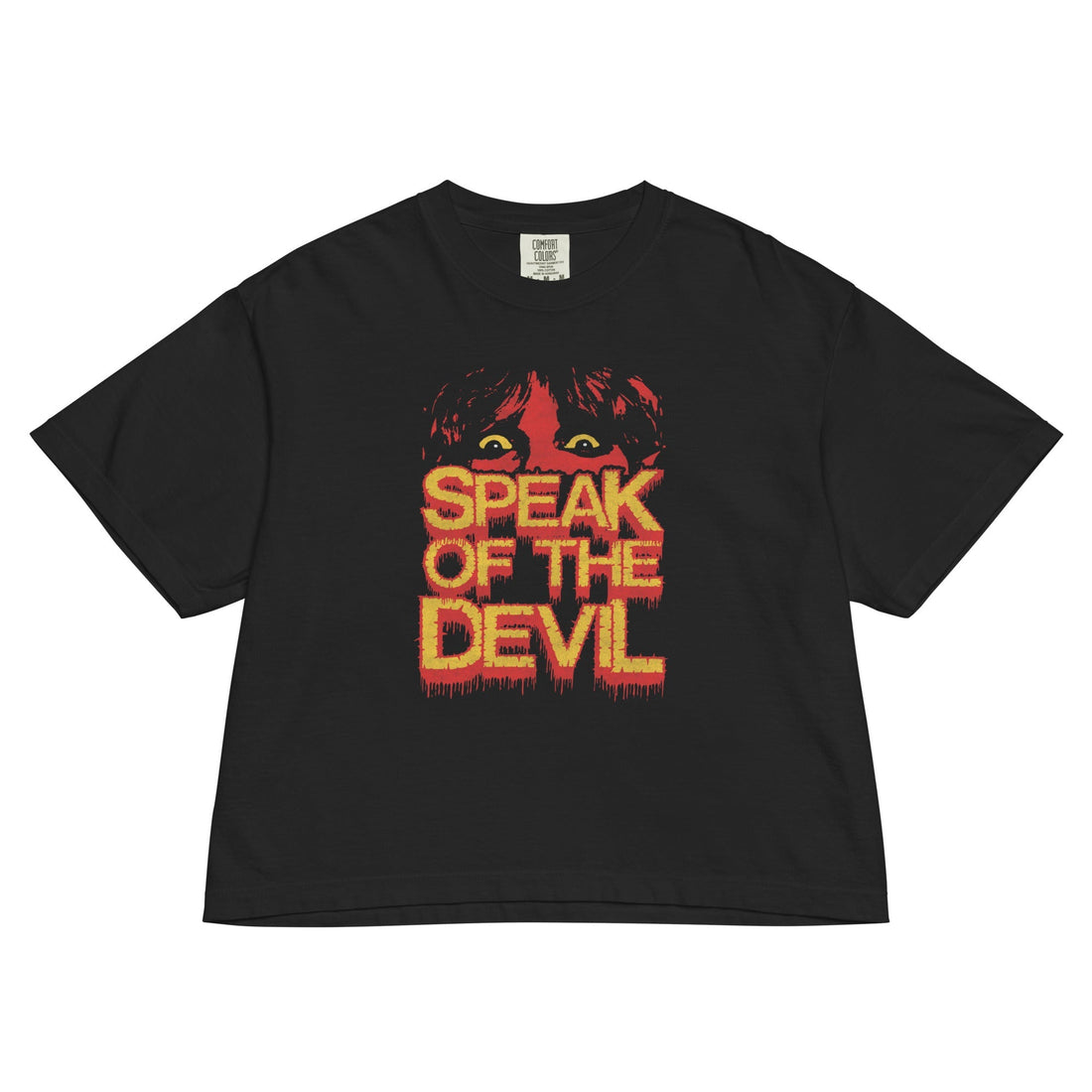 Ozzy Osbourne Speak of the Devil Vintage Mineral Wash Womens Crop Top