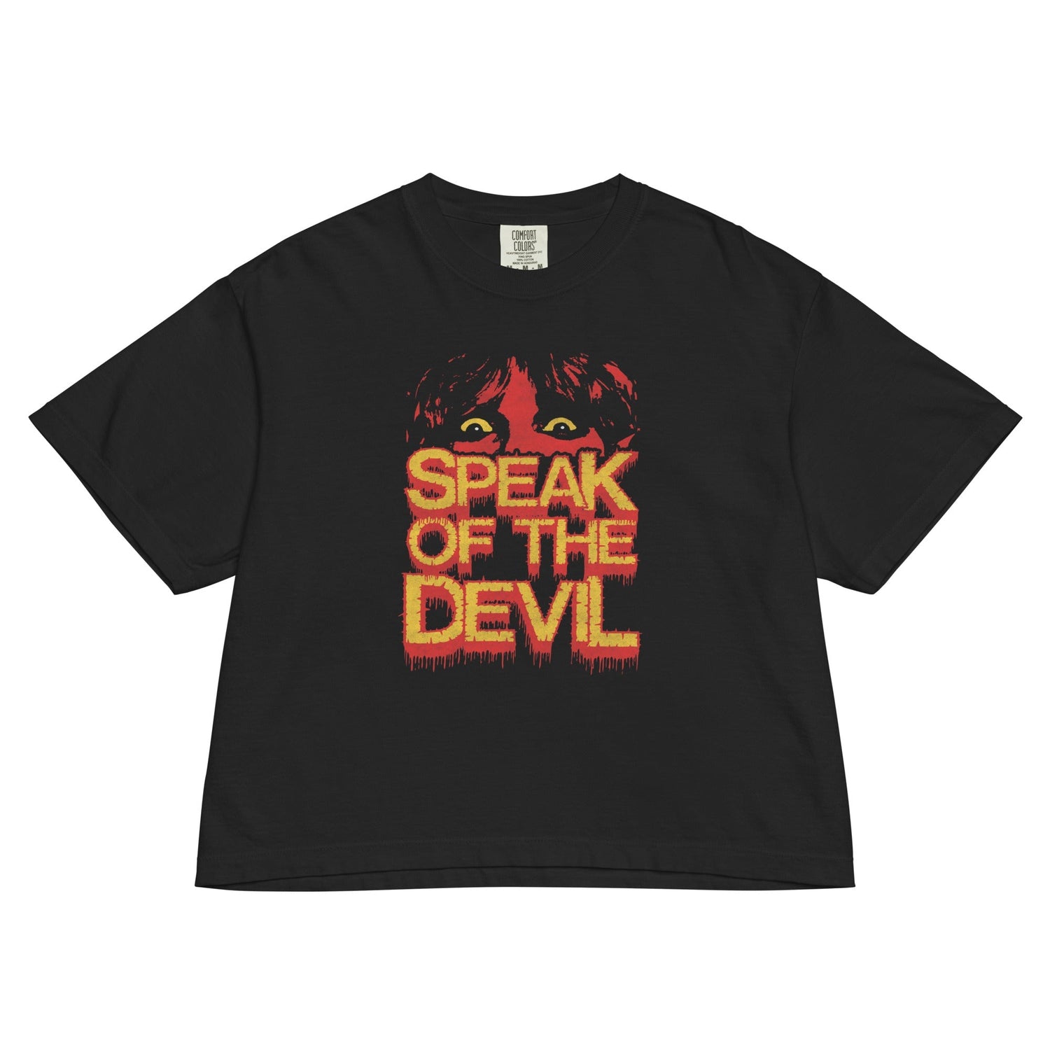Ozzy Osbourne Speak of the Devil Vintage Mineral Wash Womens Crop Top