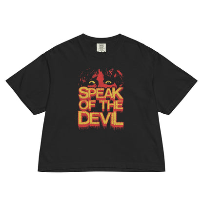 Ozzy Osbourne Speak of the Devil Vintage Mineral Wash Womens Crop Top