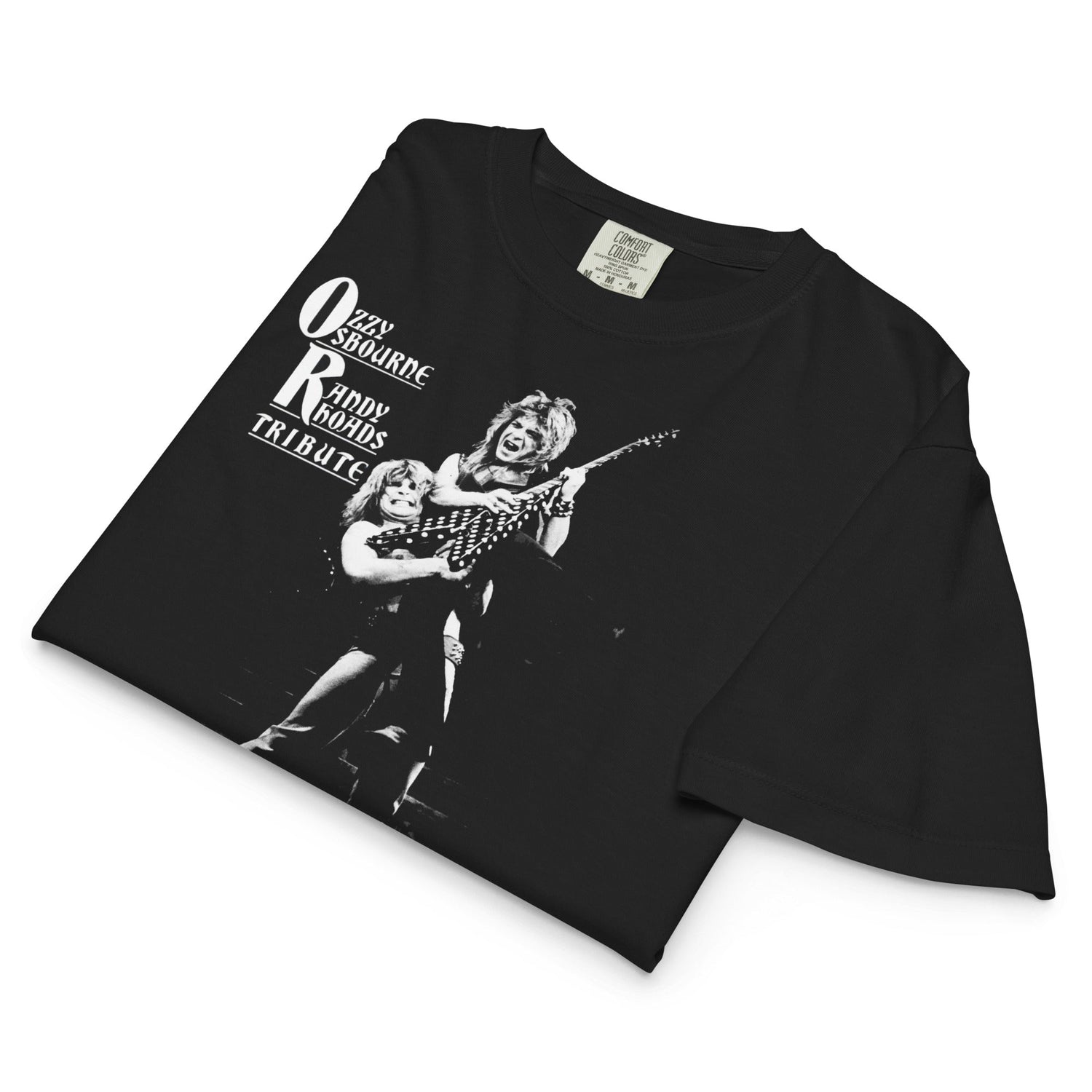 Ozzy Osbourne Guitar Mineral Wash Womens Crop Top