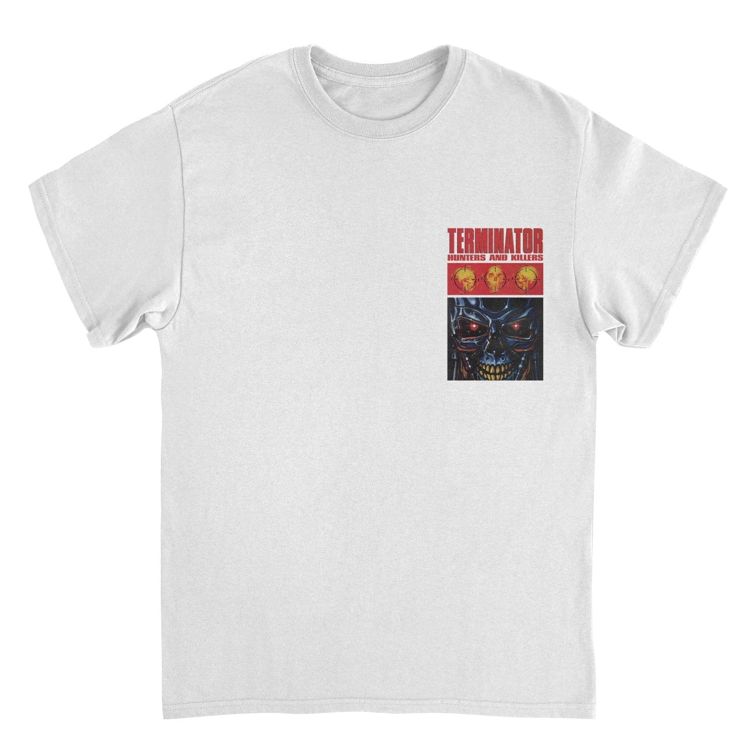 Terminator Hunters and Killer Left Chest Print T-Shirt