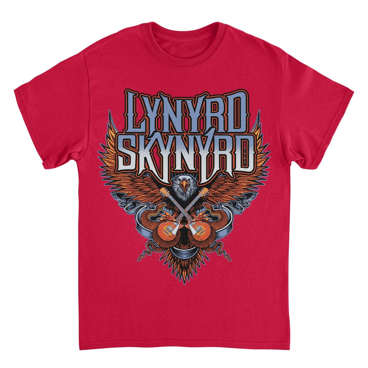 Lynyrd Skynyrd Eagle Guitar Red T-Shirt
