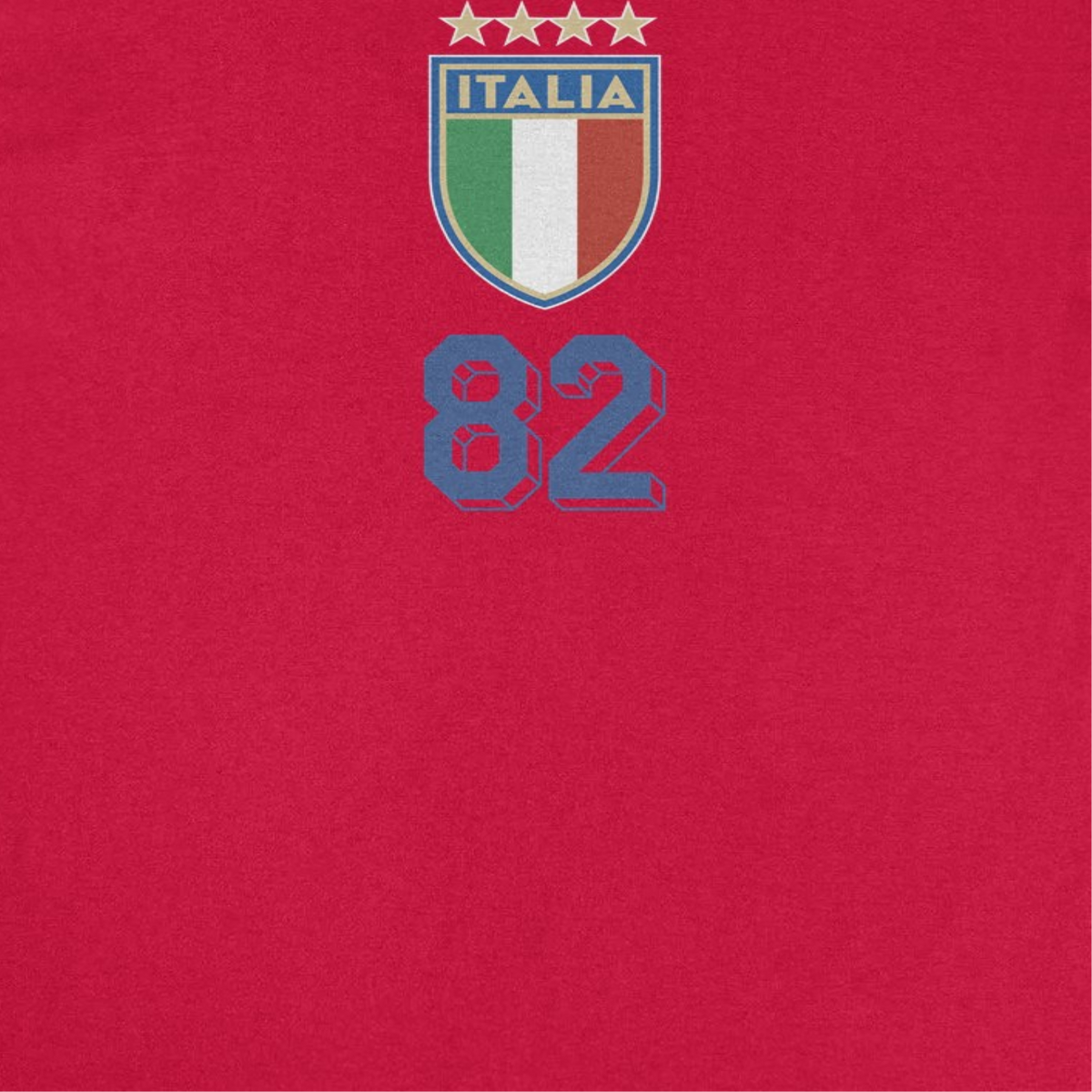 Toffs Retro Soccer Futbol Italia Logo Red T-Shirt