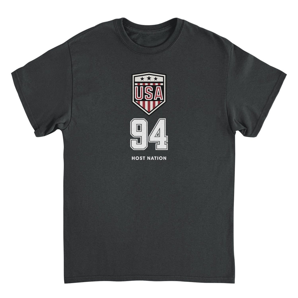 Toffs Retro Soccer Futbol USA Logo Black T-Shirt