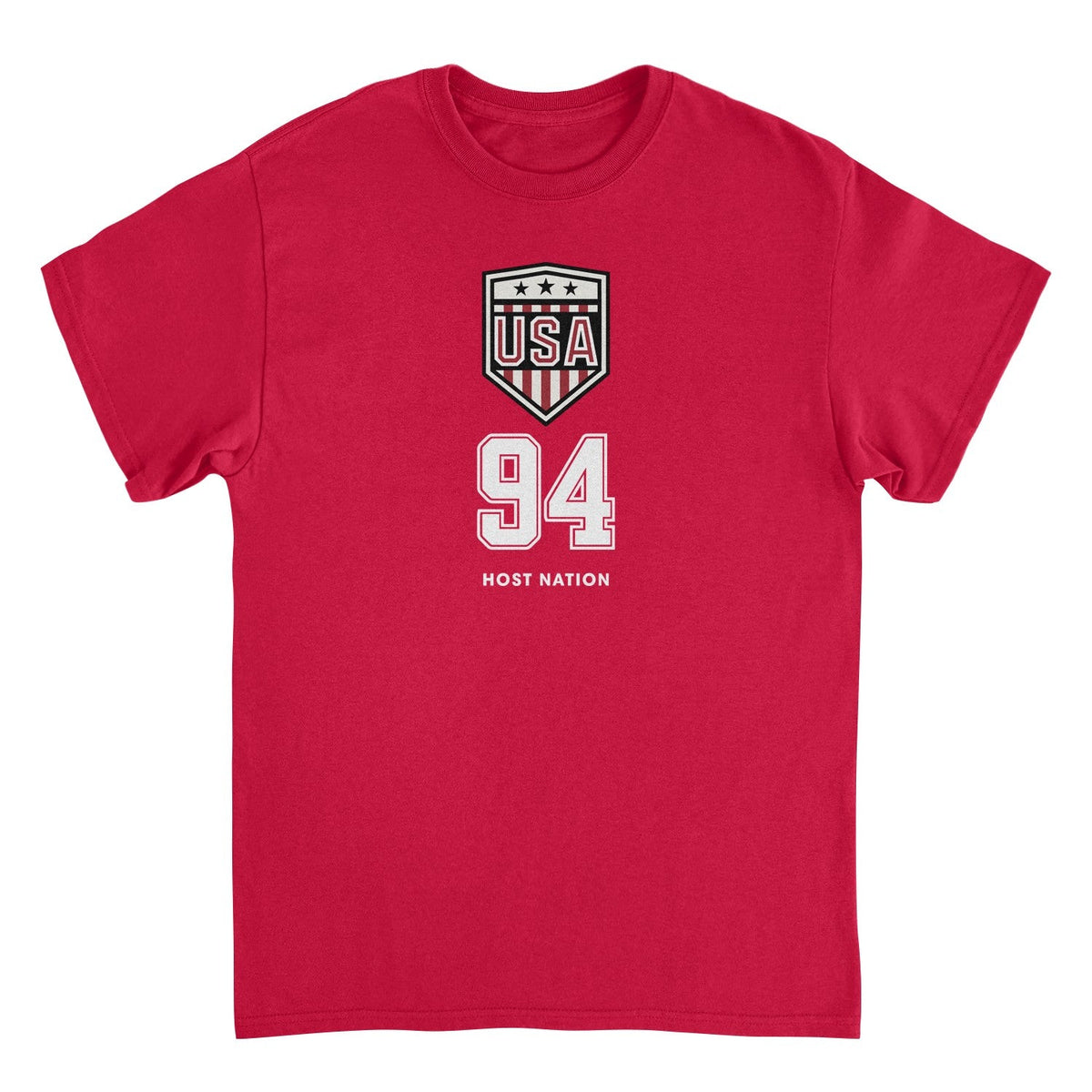 Red t-shirt with &