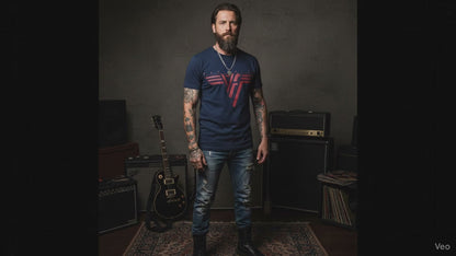 VAN HALEN Attractive T-Shirt, Classic Red Logo