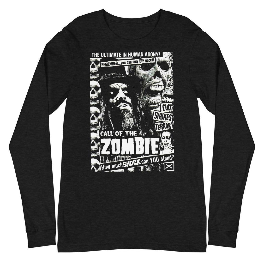 Rob Zombie - Black and White Long Sleeve T-Shirt