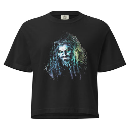 Rob Zombie Vintage 2004 Mineral Wash Womens Crop Top
