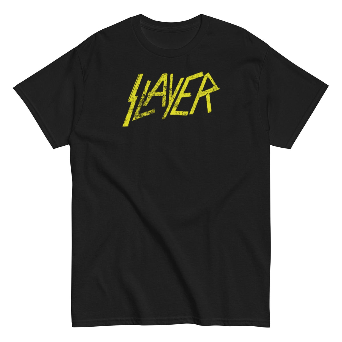 Black t-shirt with yellow &