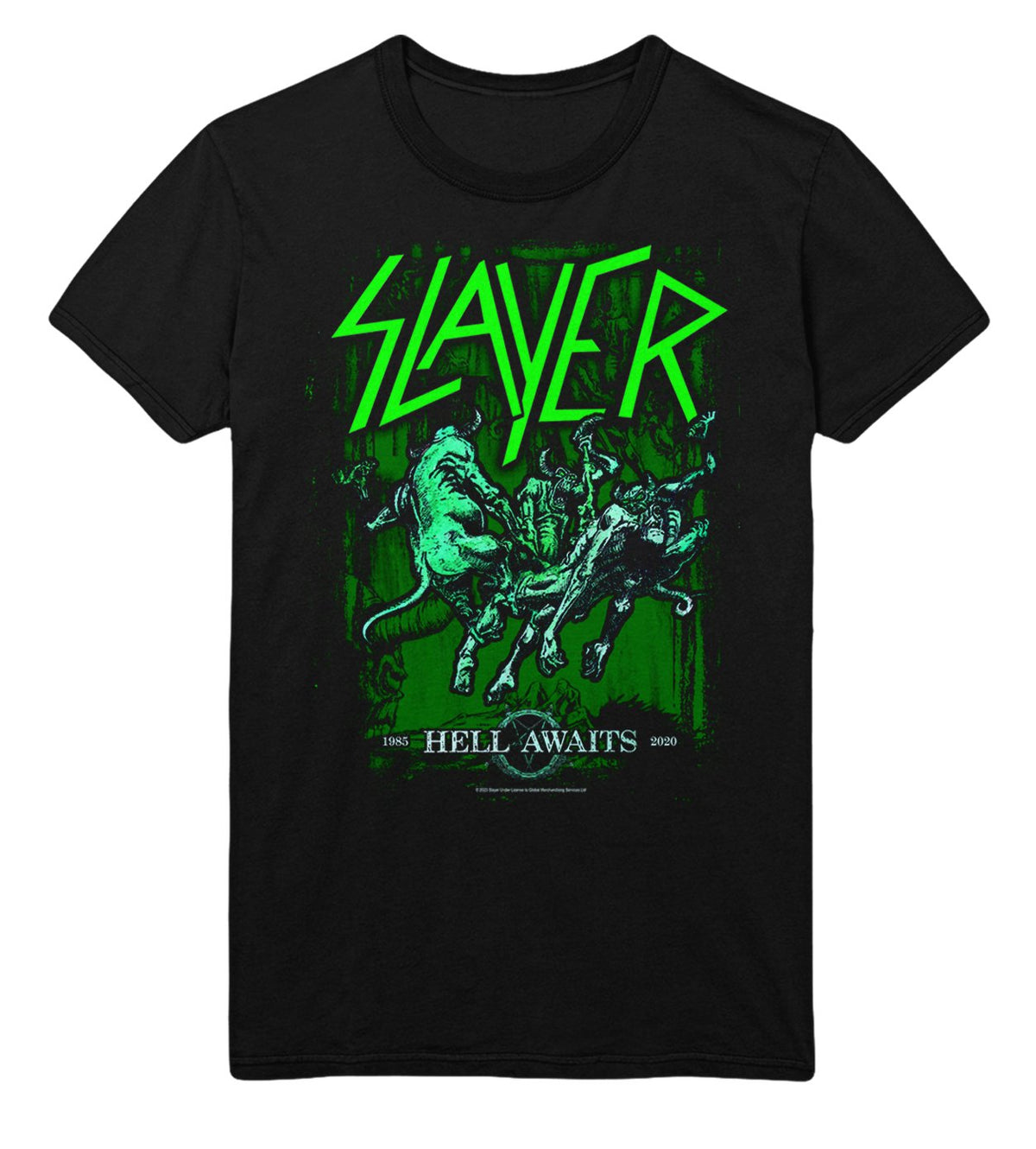 Black t-shirt with green &