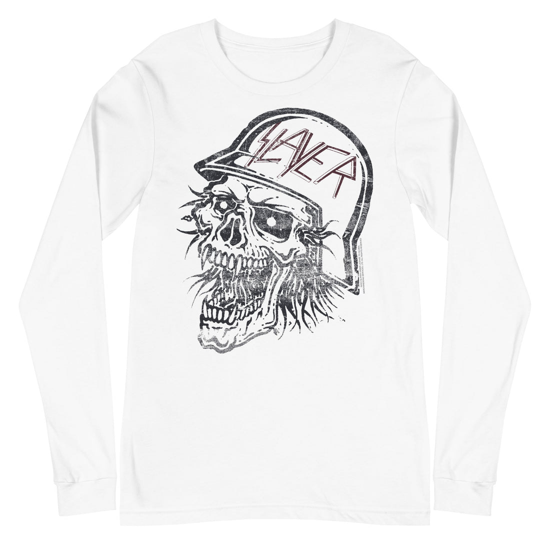 Slayer - Stamped Skull Long Sleeve T-Shirt