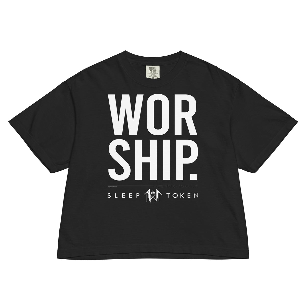 Sleep Token Apparition Mineral Wash Womens Crop Top