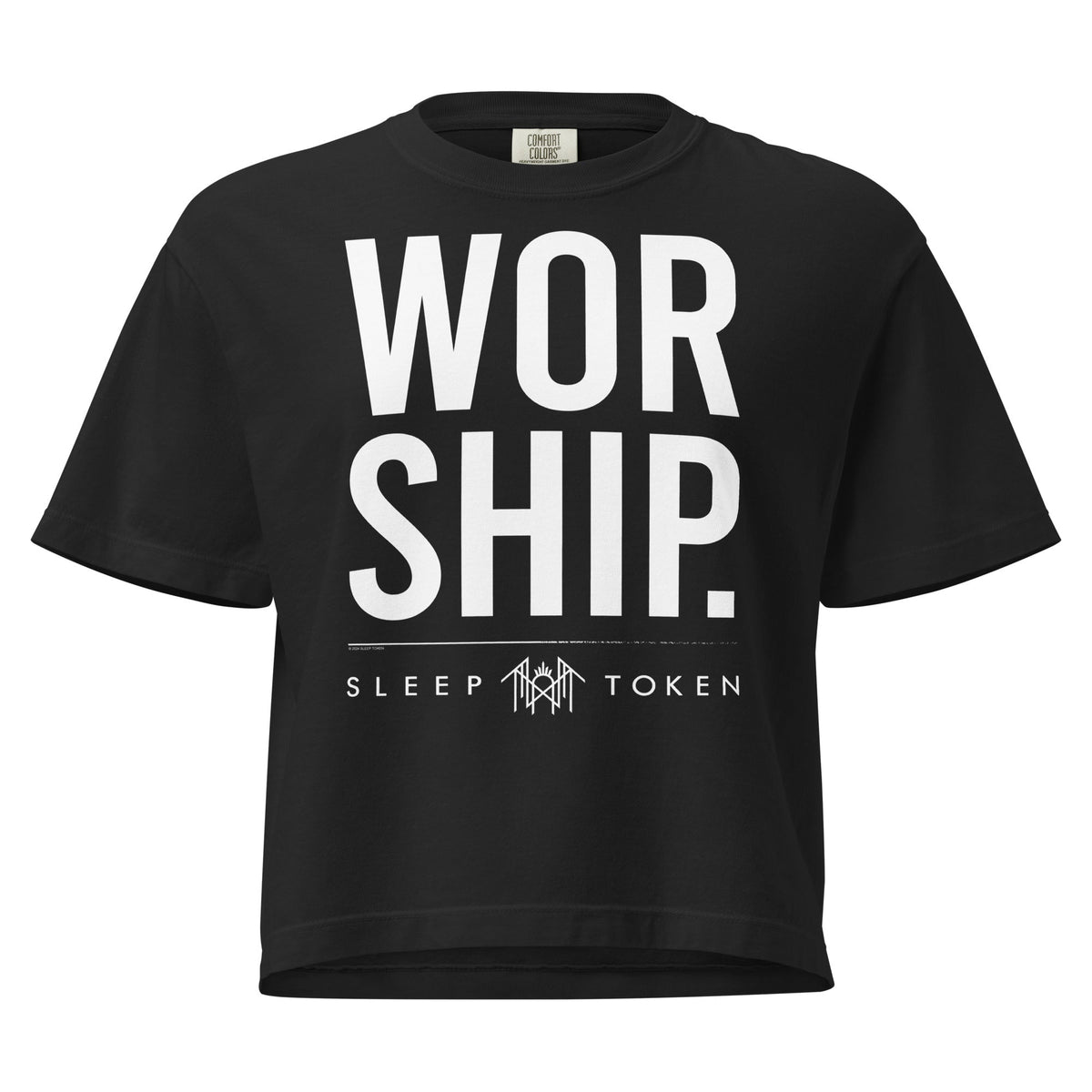 Sleep Token Apparition Mineral Wash Womens Crop Top