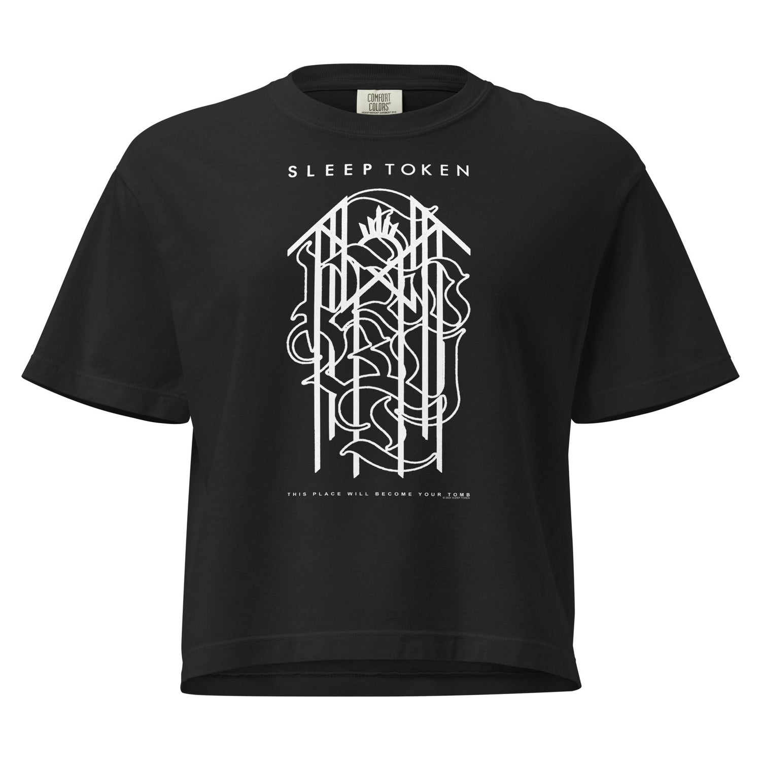 Sleep Token Blood Sport Mineral Wash Womens Crop Top
