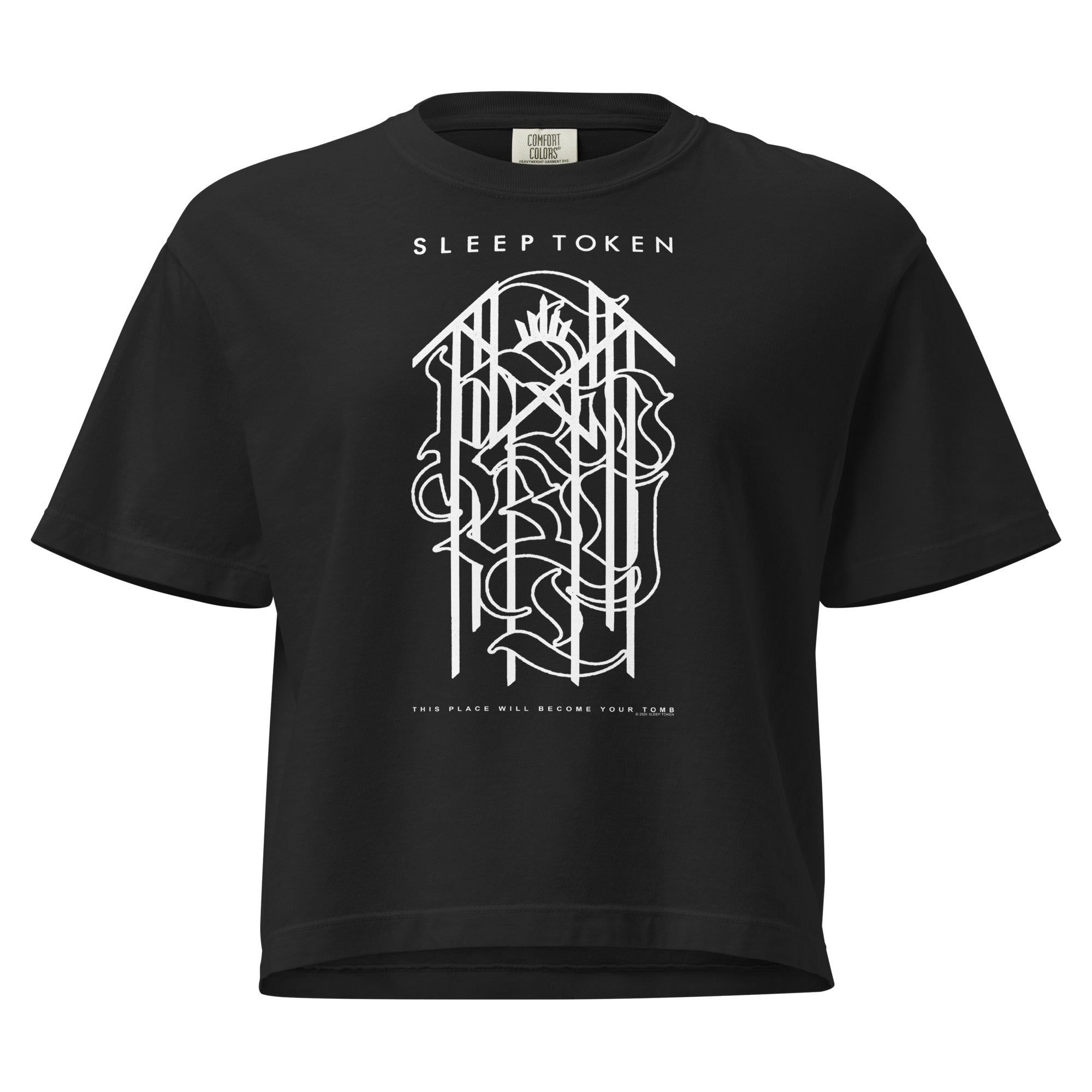 Sleep Token Blood Sport Mineral Wash Womens Crop Top