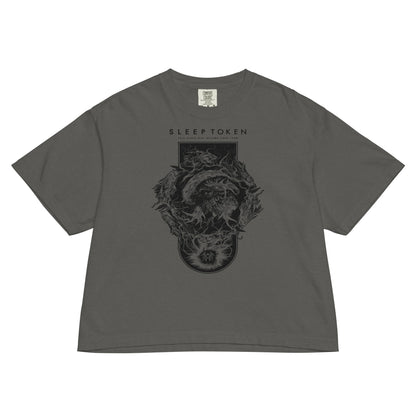 Sleep Token Calcutta Mineral Wash Womens Crop Top