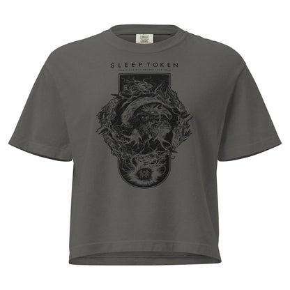 Sleep Token Calcutta Mineral Wash Womens Crop Top
