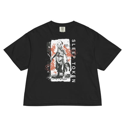 Sleep Token Hey Ya Mineral Wash Womens Crop Top