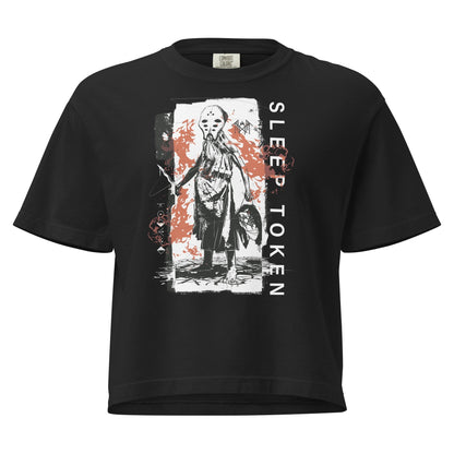 Sleep Token Hey Ya Mineral Wash Womens Crop Top