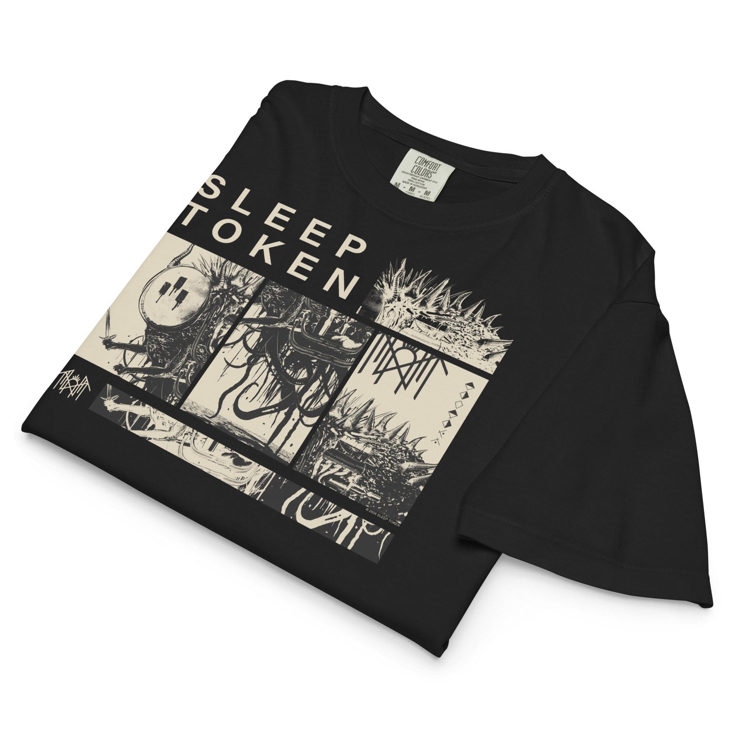 Sleep Token Jaws Mineral Wash Womens Crop Top
