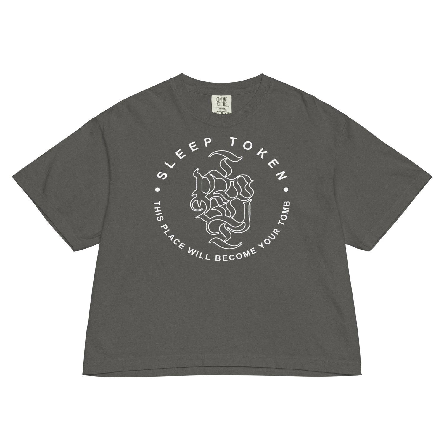 Sleep Token London Mineral Wash Womens Crop Top