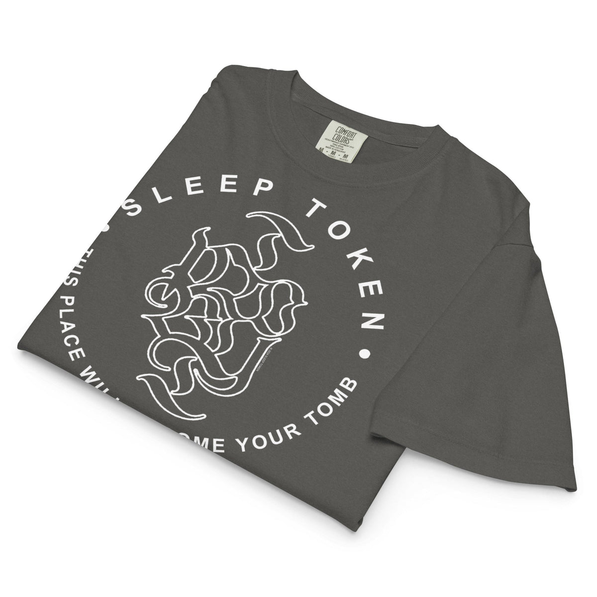 Sleep Token London Mineral Wash Womens Crop Top
