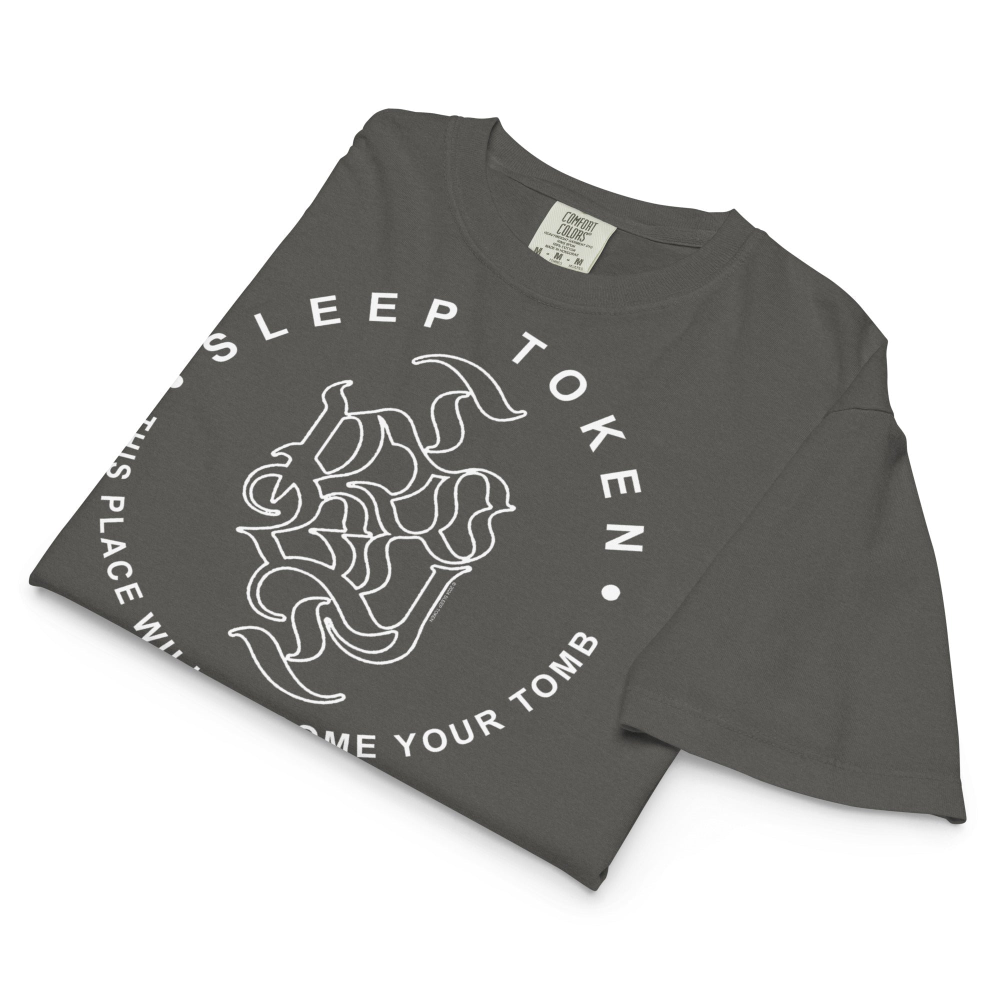 Sleep Token London Mineral Wash Womens Crop Top