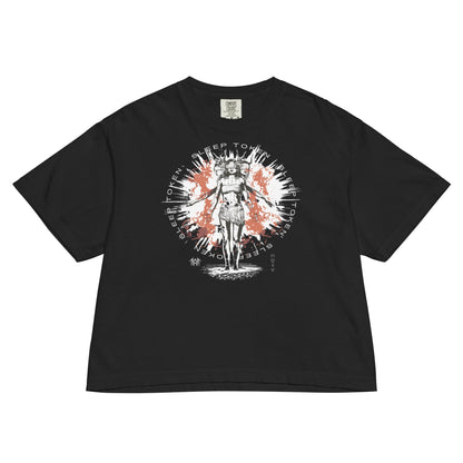Sleep Token Nazareth Mineral Wash Womens Crop Top