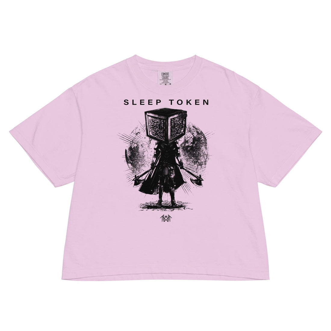 Sleep Token Party Over Mineral Wash Womens Crop Top