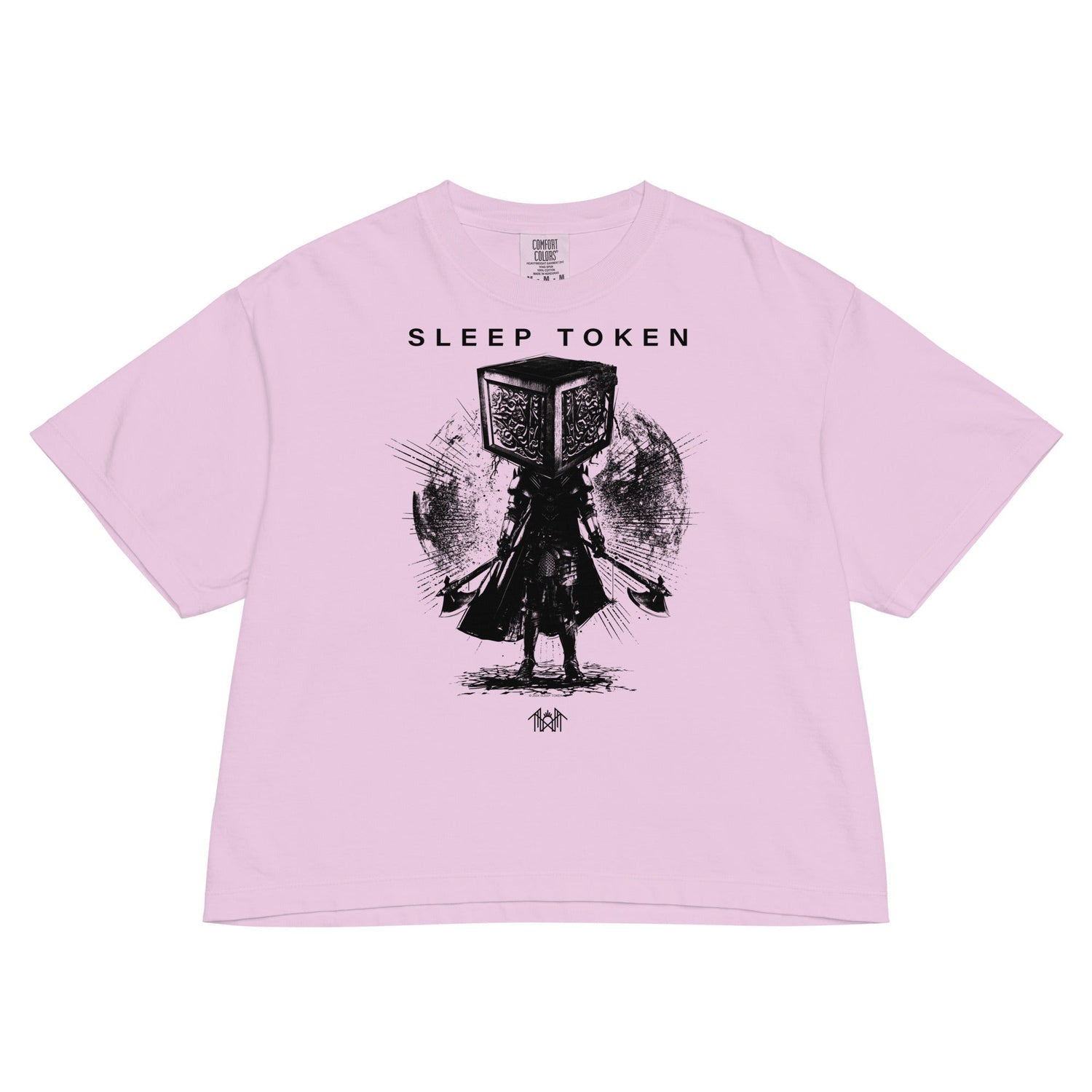 Sleep Token Party Over Mineral Wash Womens Crop Top