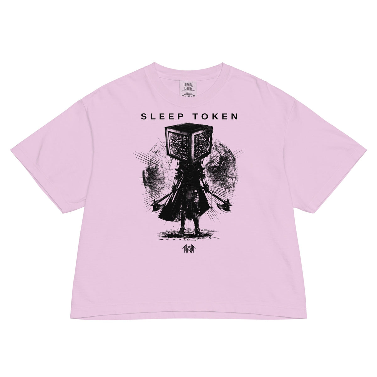 Sleep Token Party Over Mineral Wash Womens Crop Top