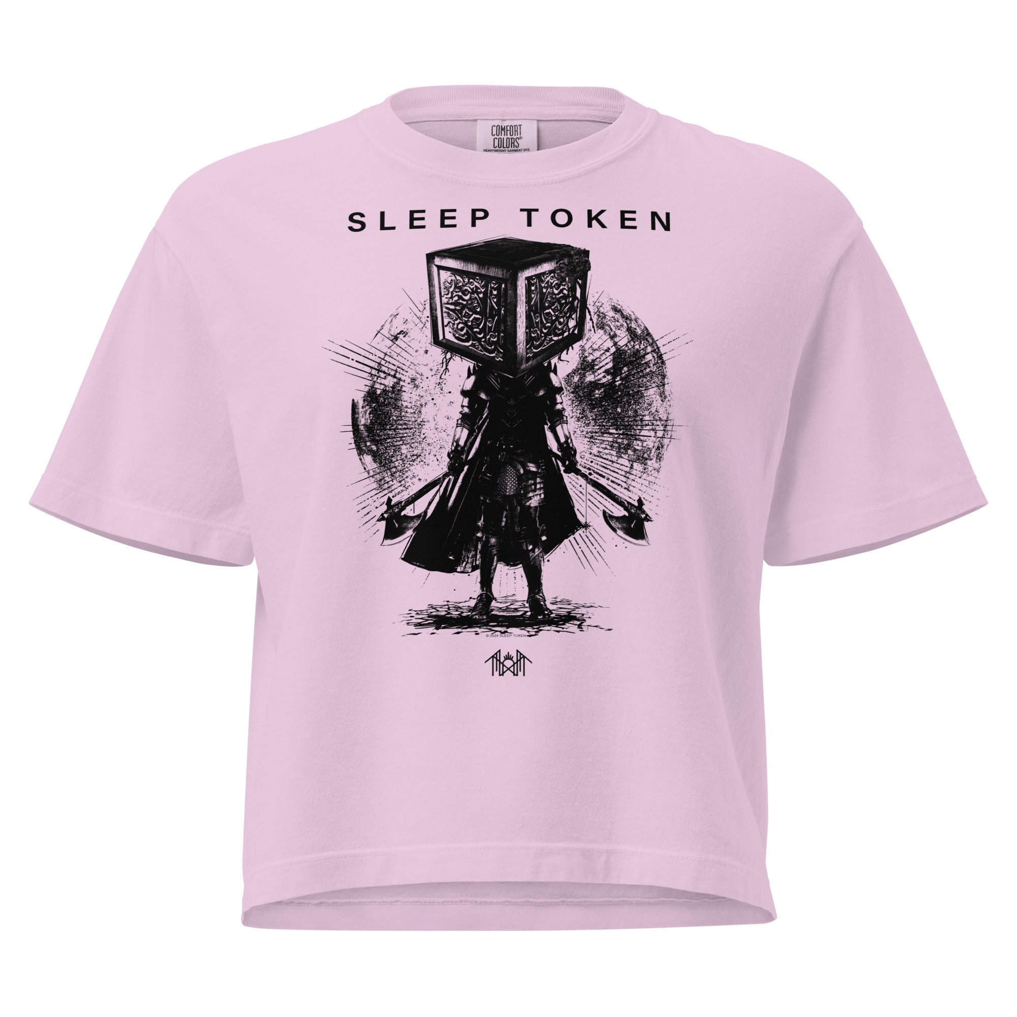 Sleep Token Party Over Mineral Wash Womens Crop Top