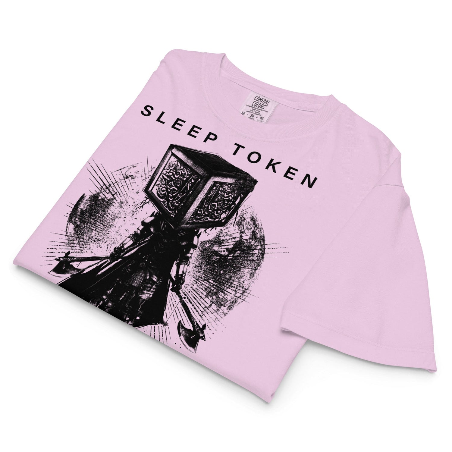Sleep Token Party Over Mineral Wash Womens Crop Top
