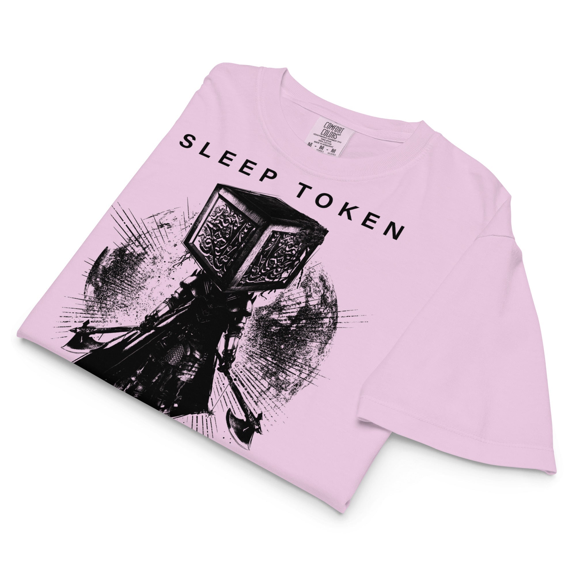 Sleep Token Party Over Mineral Wash Womens Crop Top