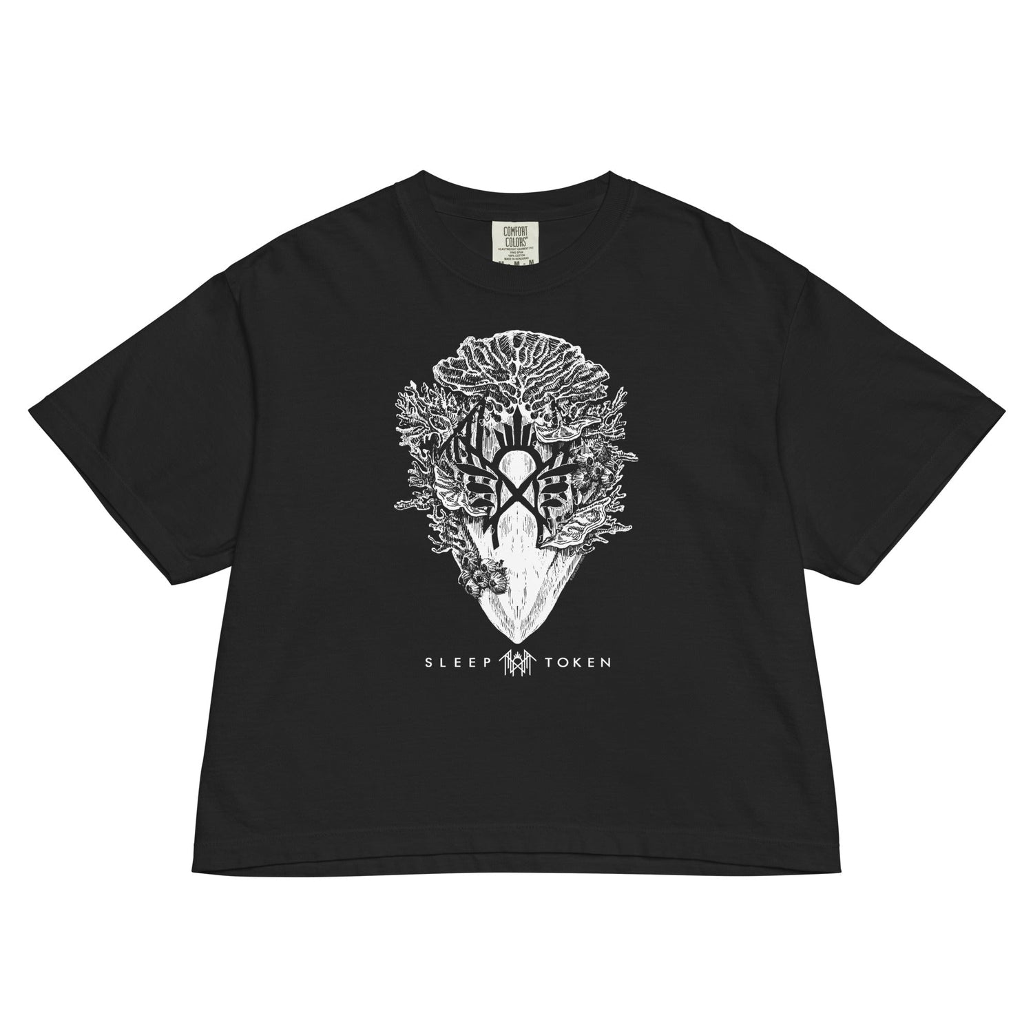 Sleep Token Say That You Will Mineral Wash Womens Crop Top
