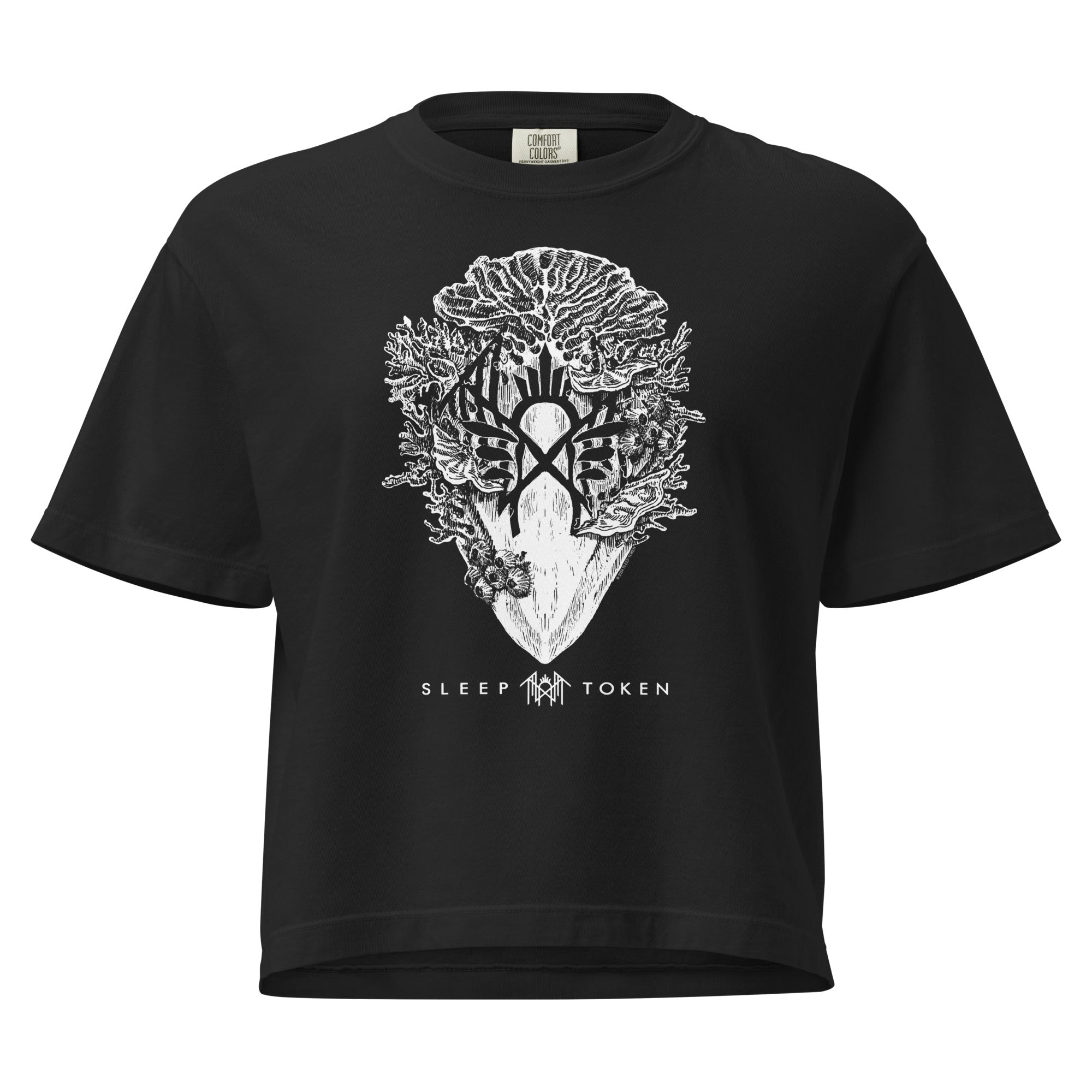 Sleep Token Say That You Will Mineral Wash Womens Crop Top
