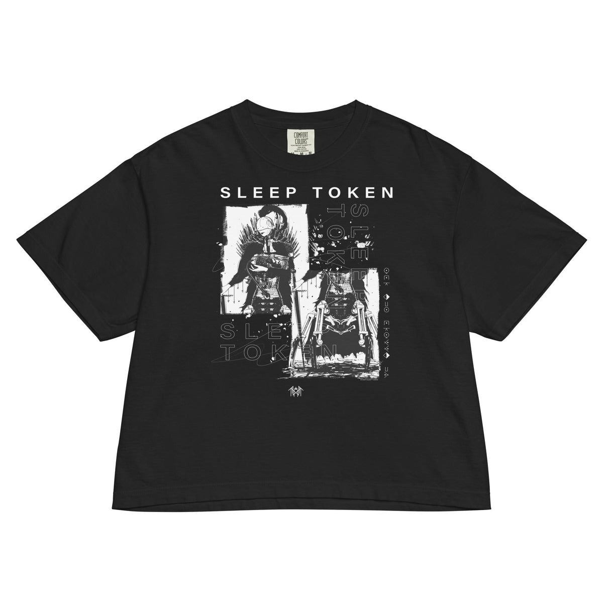 Sleep Token Sugar Mineral Wash Womens Crop Top