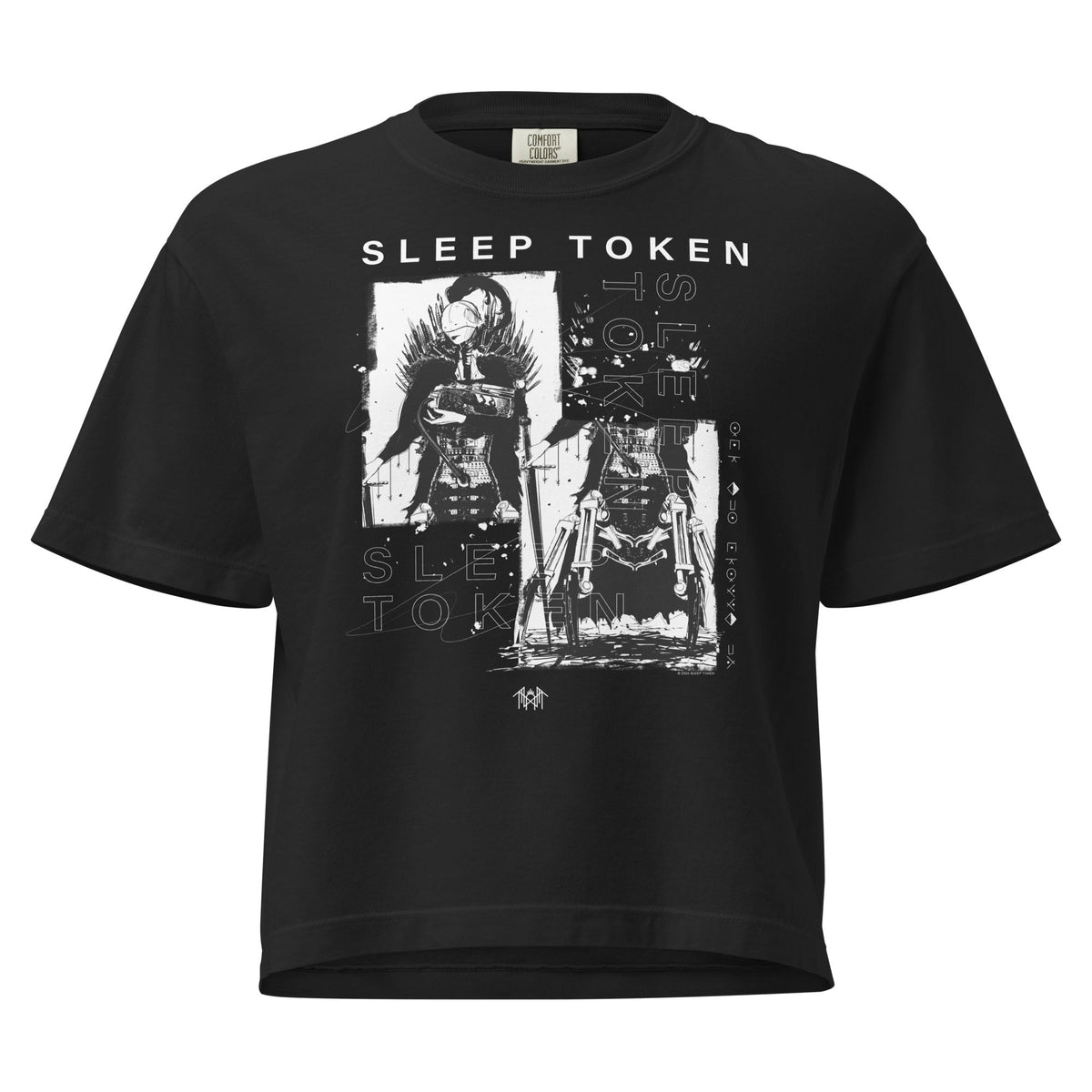 Sleep Token Sugar Mineral Wash Womens Crop Top