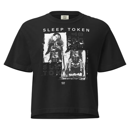 Sleep Token Sugar Mineral Wash Womens Crop Top