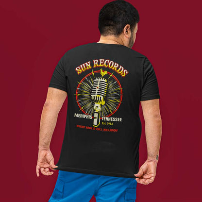 SUN RECORDS Eye-Catching T-Shirt, Mic Burst