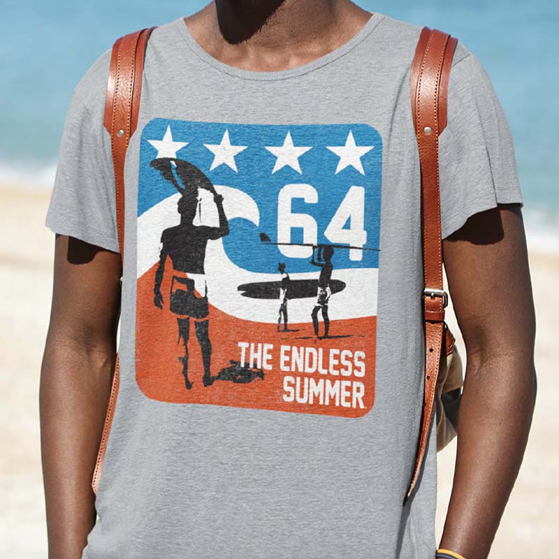 THE ENDLESS SUMMER Eye-Catching T-Shirt, Americana