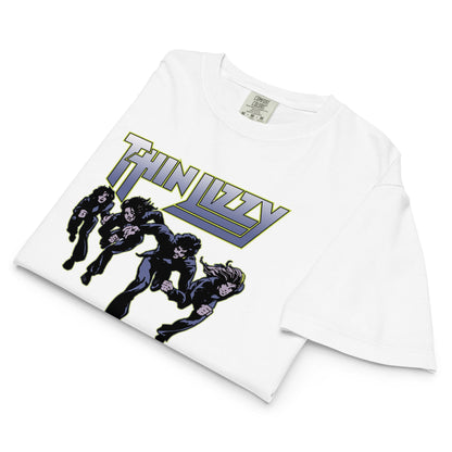 Thin Lizzy Jailbreakers Mineral Wash Womens Crop Top