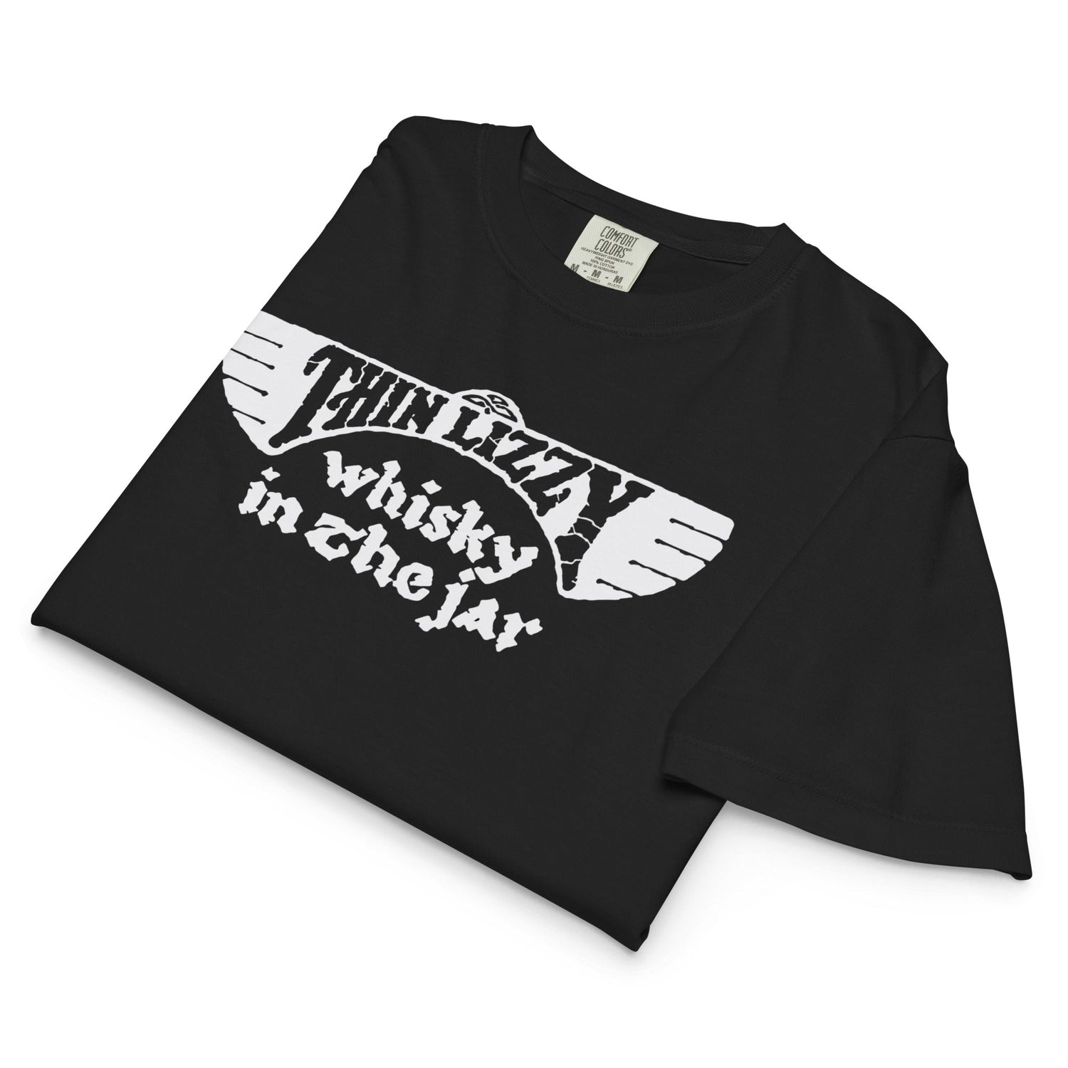 Thin Lizzy - Whiskey Mineral Wash Womens Crop Top