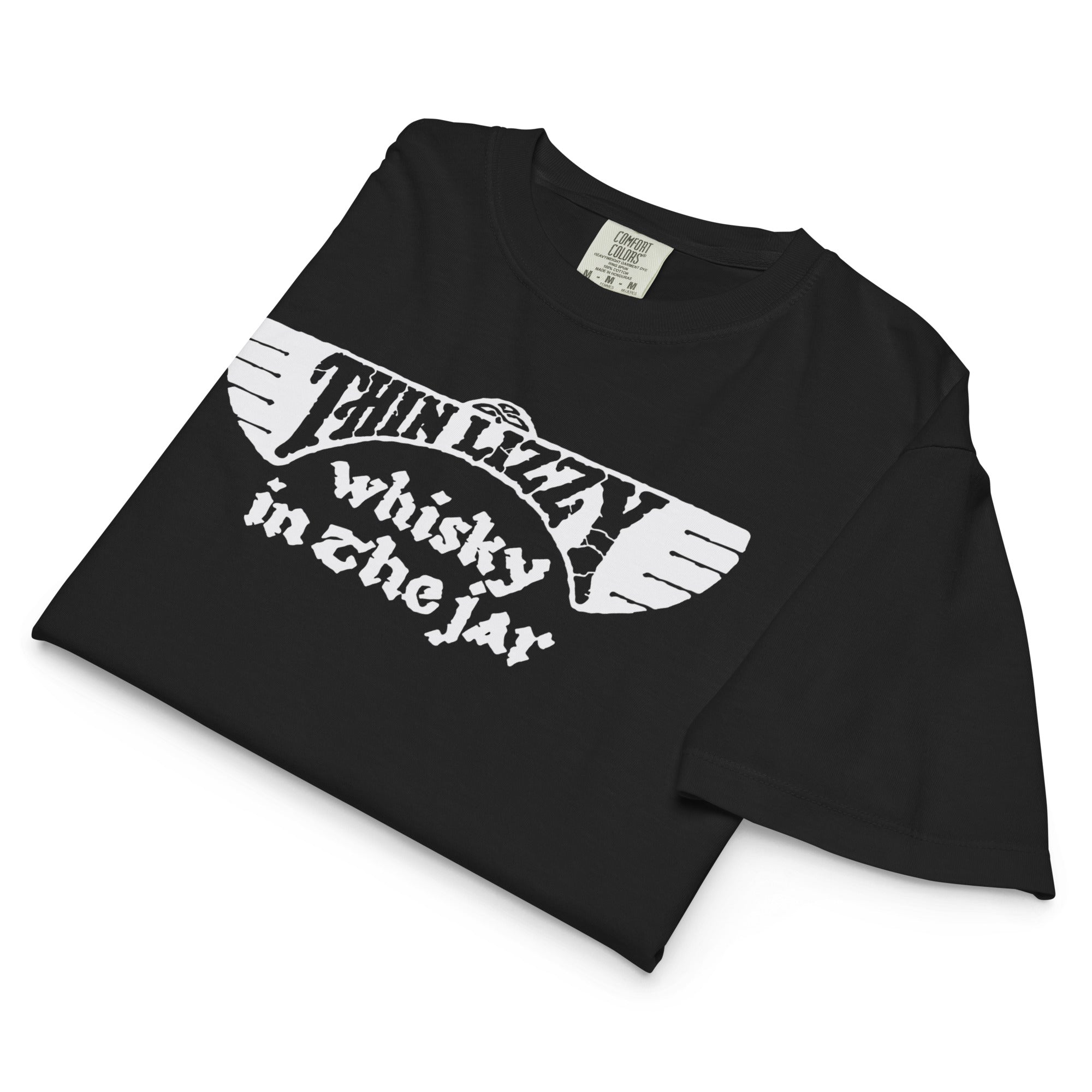 Thin Lizzy - Whiskey Mineral Wash Womens Crop Top