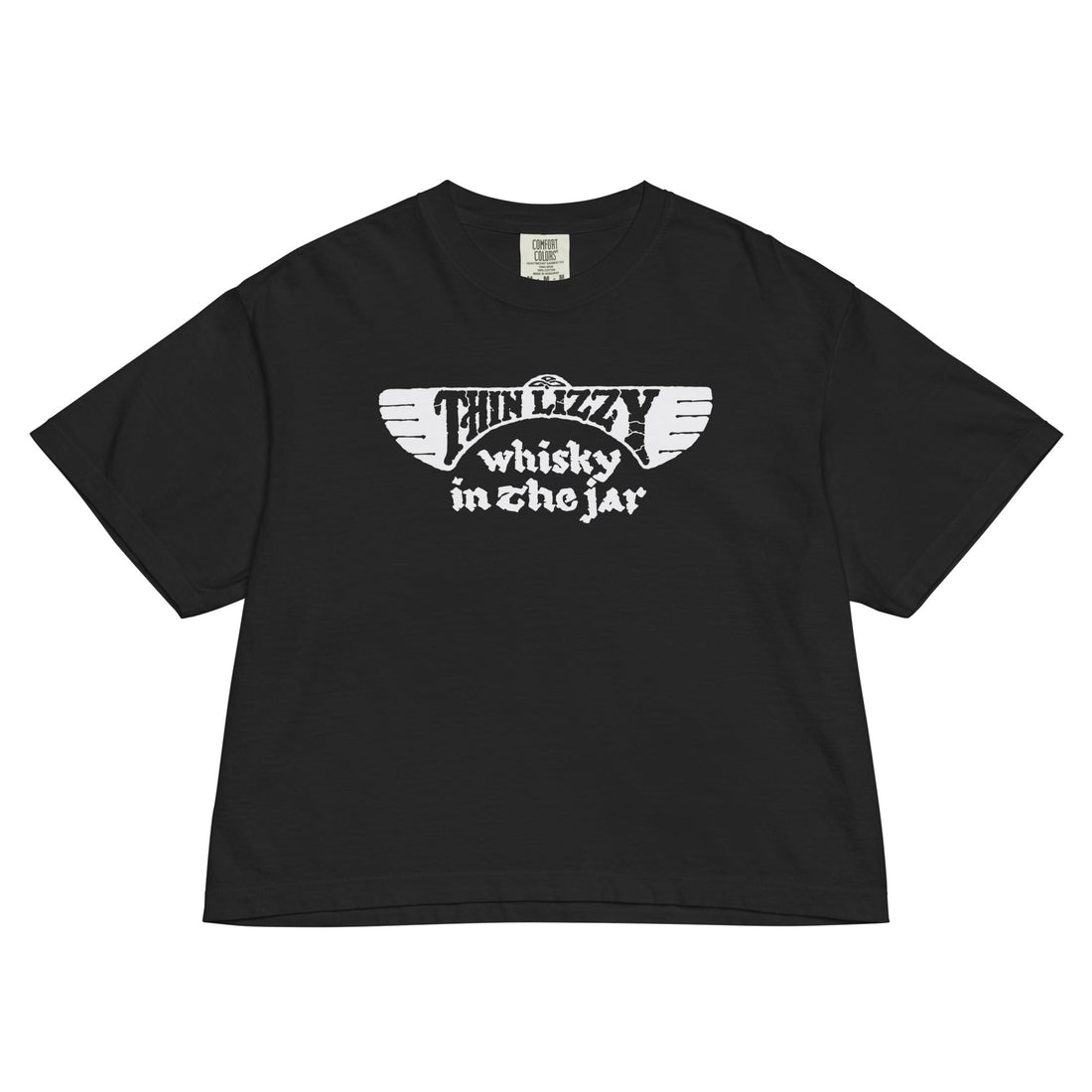 Thin Lizzy - Whiskey Mineral Wash Womens Crop Top
