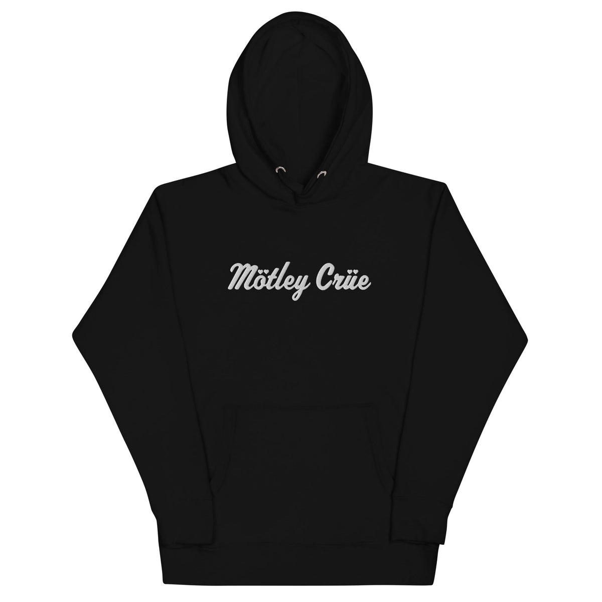 Black hoodie with &