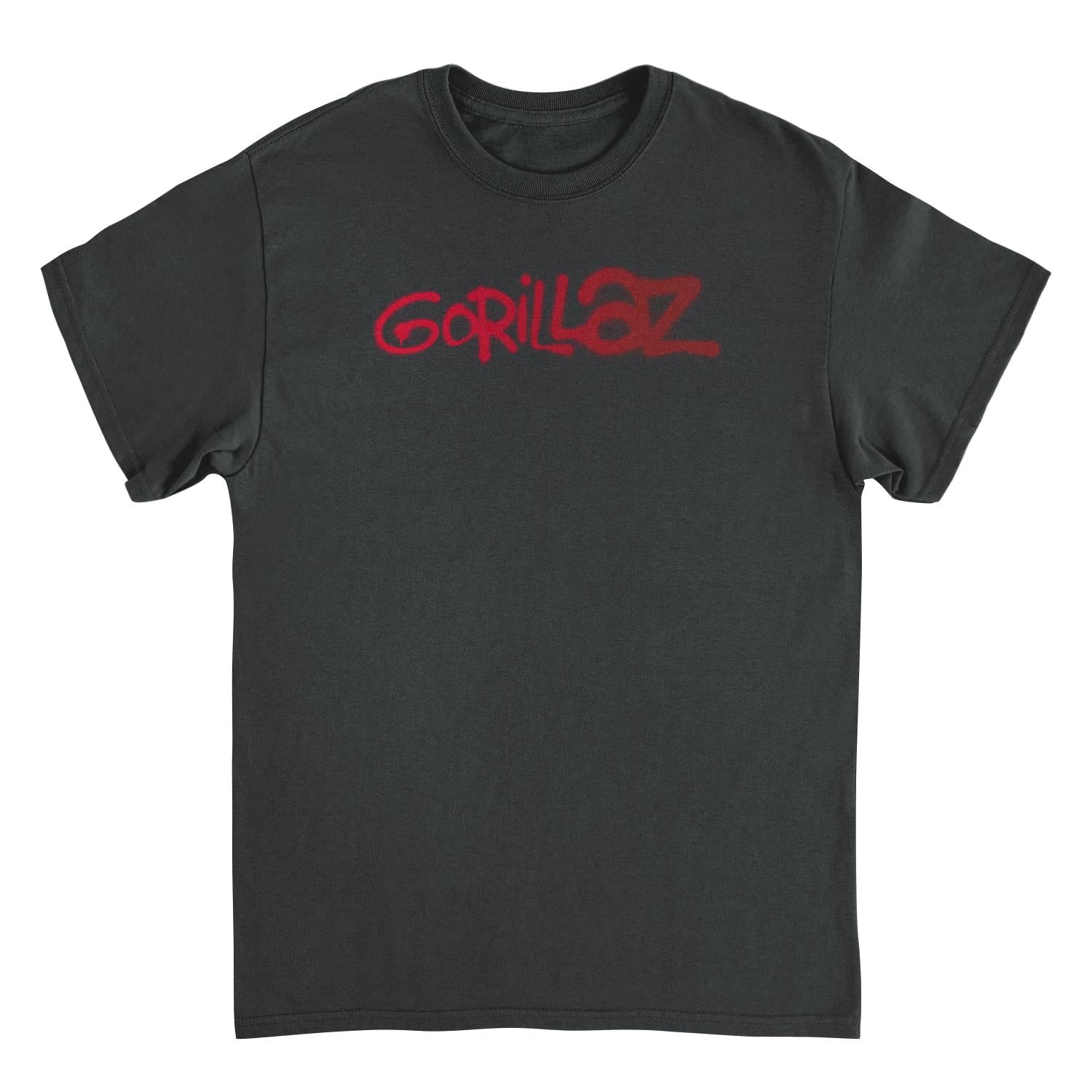 GORILLAZ Logo Graffiti Red T-Shirt