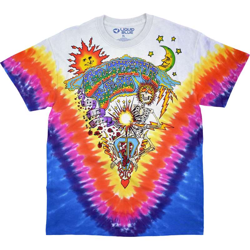 Grateful Dead All Around The World Tie Dye T-Shirt XL Multi