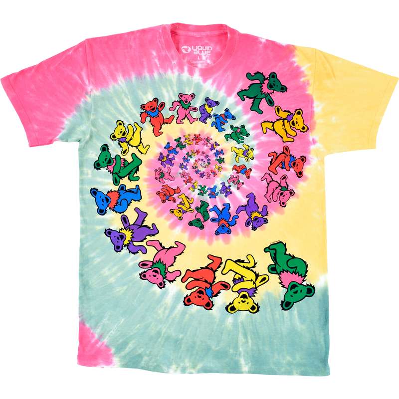 GRATEFUL DEAD T-Shirt, Rasta Spiral Bears